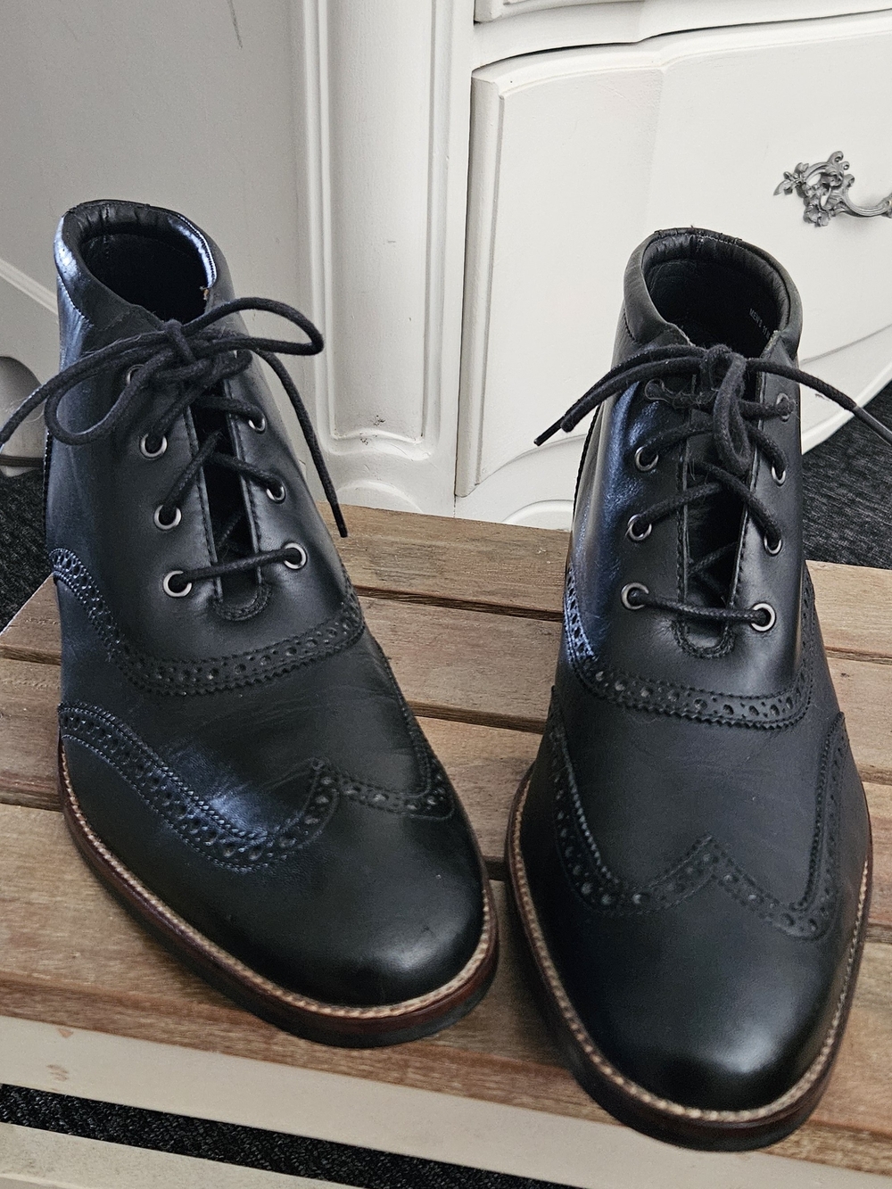 Cole Haan-Classic Black Leather Boots Size 11M